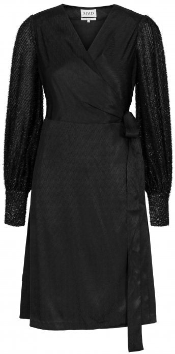 Contrast Sleeve Dress - Black - MAUD - Kjoler - VILLOID.no