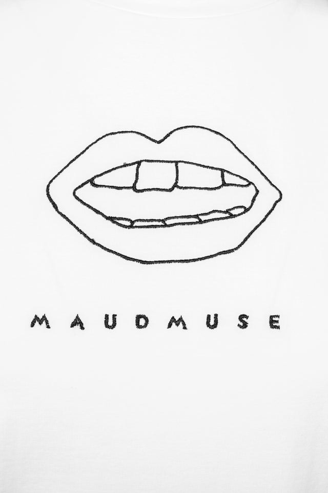 Maud Muse Tee - White - MAUD - T-skjorter & Topper - VILLOID.no