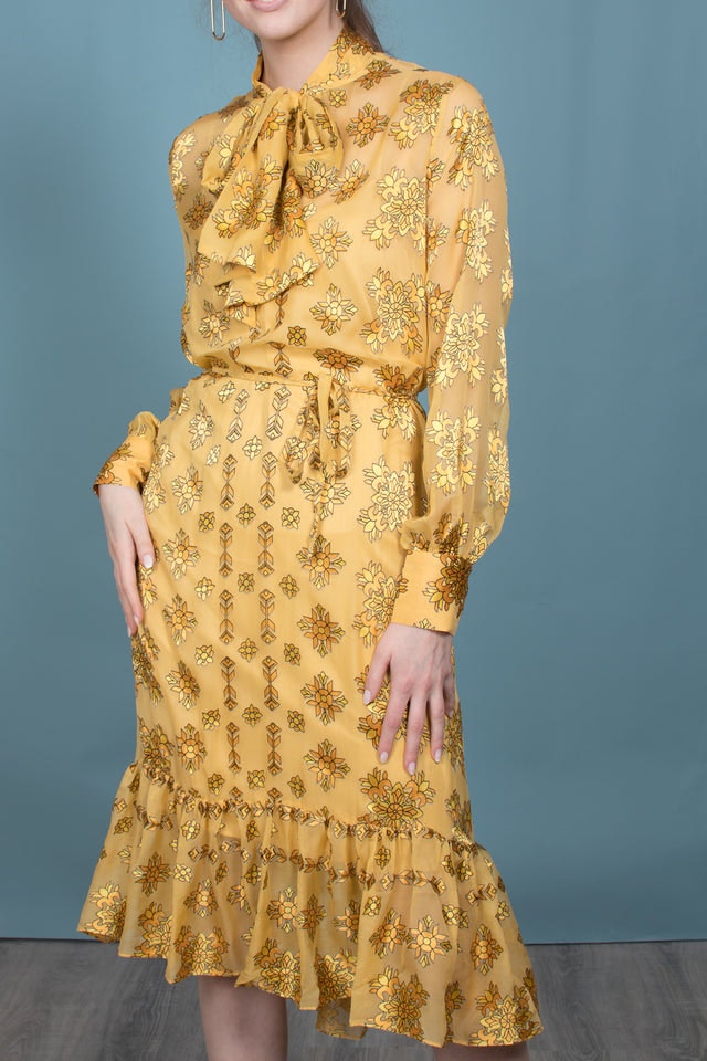 Bianca Dress - Golden Glow - Second Female - Kjoler - VILLOID.no