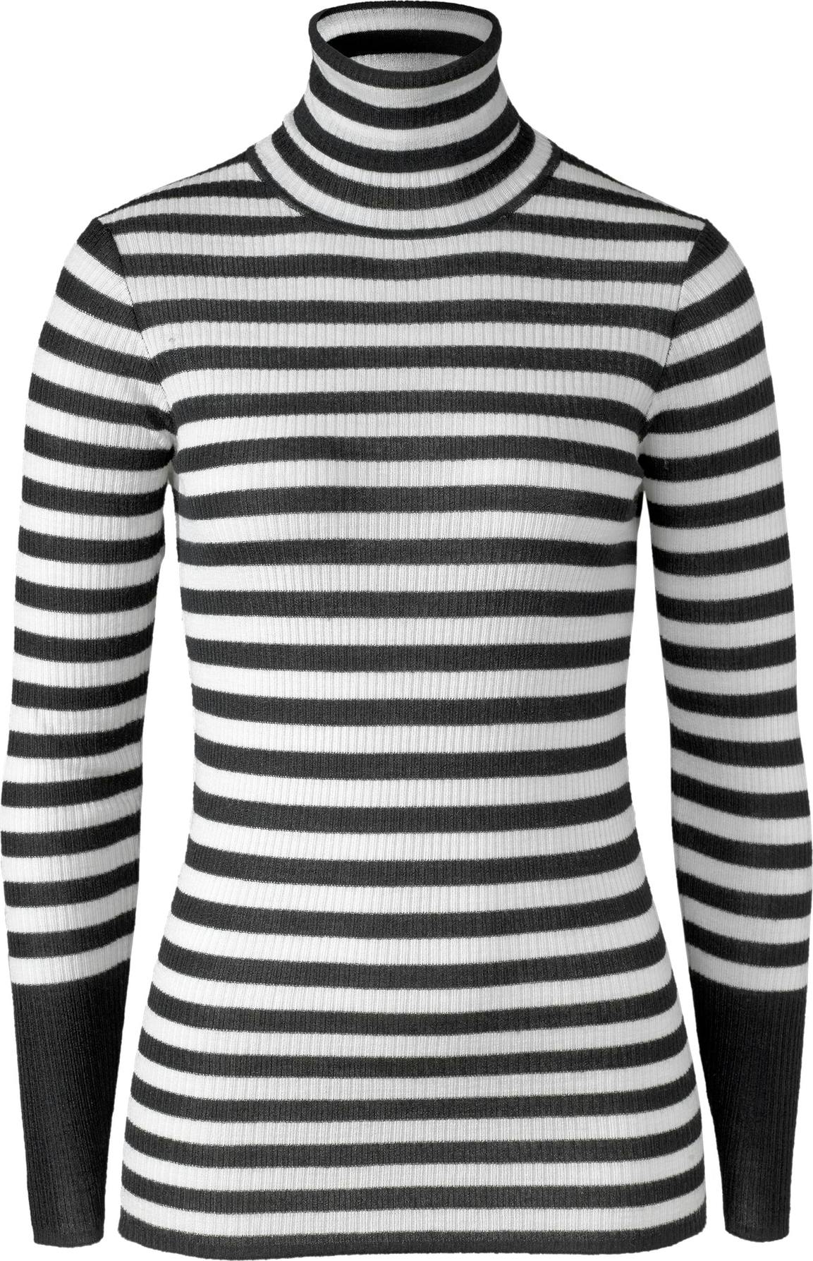 Wool Turtleneck - Black/White Stripe - Pierre Robert x Jenny Skavlan - Gensere - VILLOID.no