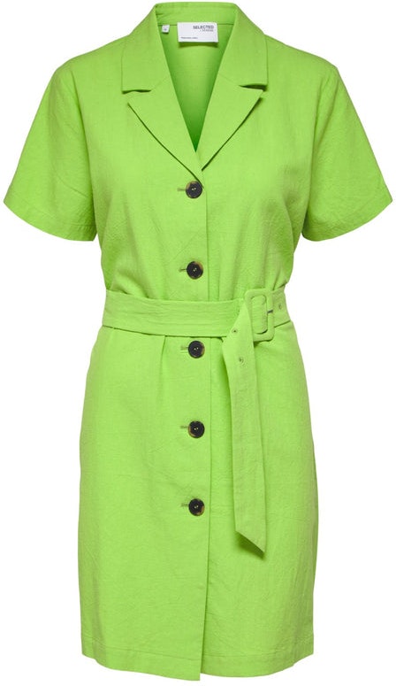 Malvina-Ida SS Short Dress - Greenery