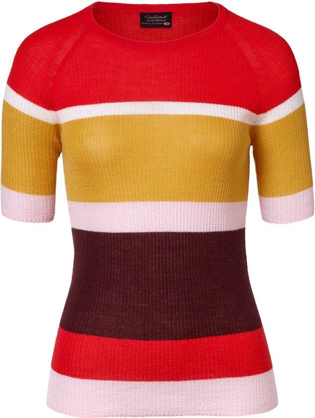 Wool Party T-shirt - Multicolor Stripe - Pierre Robert x Jenny Skavlan - T-skjorter & Topper - VILLOID.no