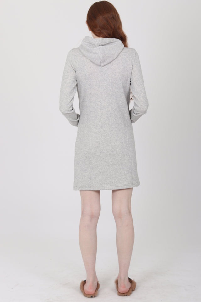 Gant Hoodie Dress - Light Grey Melange - GANT - Kjoler - VILLOID.no
