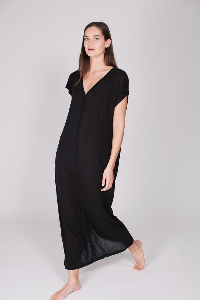 The Kaftan Dress - Almost Black - AWAN - Loungewear - VILLOID.no