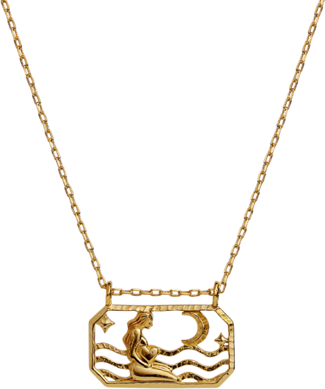 Zodiac Virgo Necklace (Jomfruen) - Gold