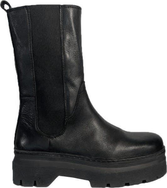 Aya Boots - Black Leather