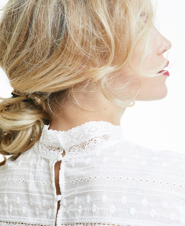 Abigail Lace blouse - White - Line of Oslo - Bluser & Skjorter - VILLOID.no