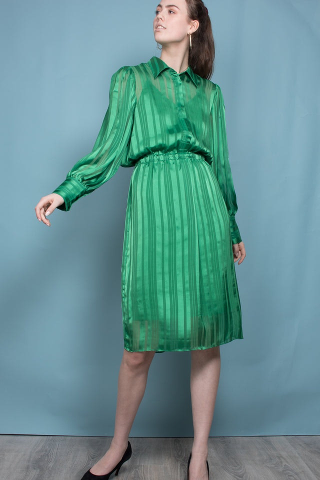 Telinna Dress - Medium Green - Second Female - Kjoler - VILLOID.no