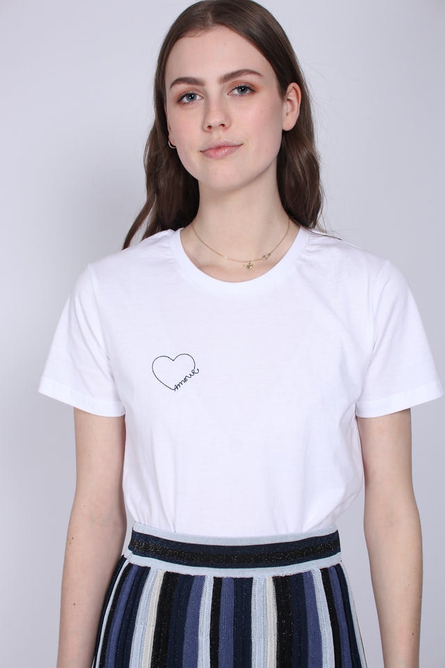 Amour Tee - White - Second Female - T-skjorter & Topper - VILLOID.no